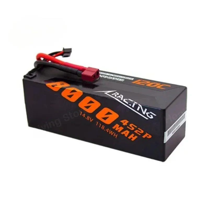 Racing Series 8000MAH 14.8V 4S 120C Lipo Battery Hard Case Car with Deans Plug