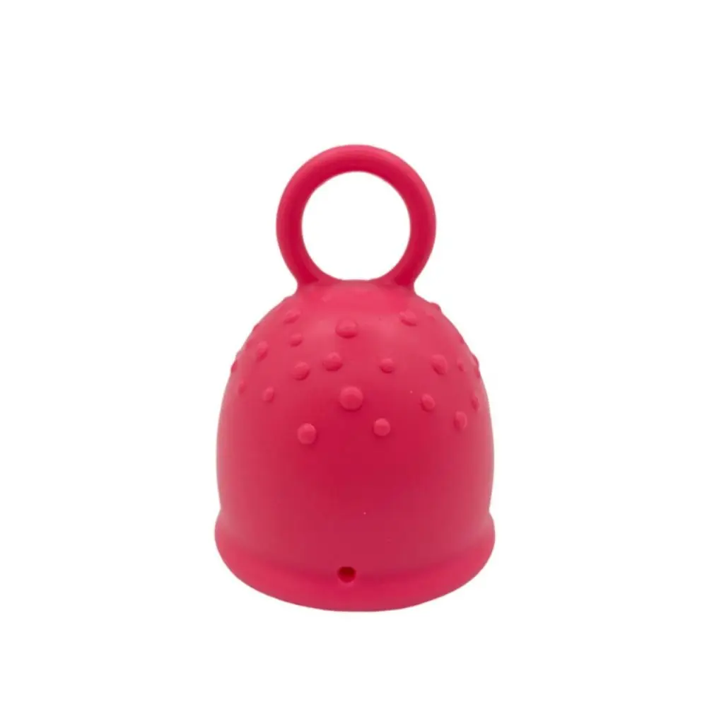 

Leak-proof Silicone Menstrual Cup Soft Reusable Silicone Monthly Cup Pull Ring Handle Menstrual Period Cup
