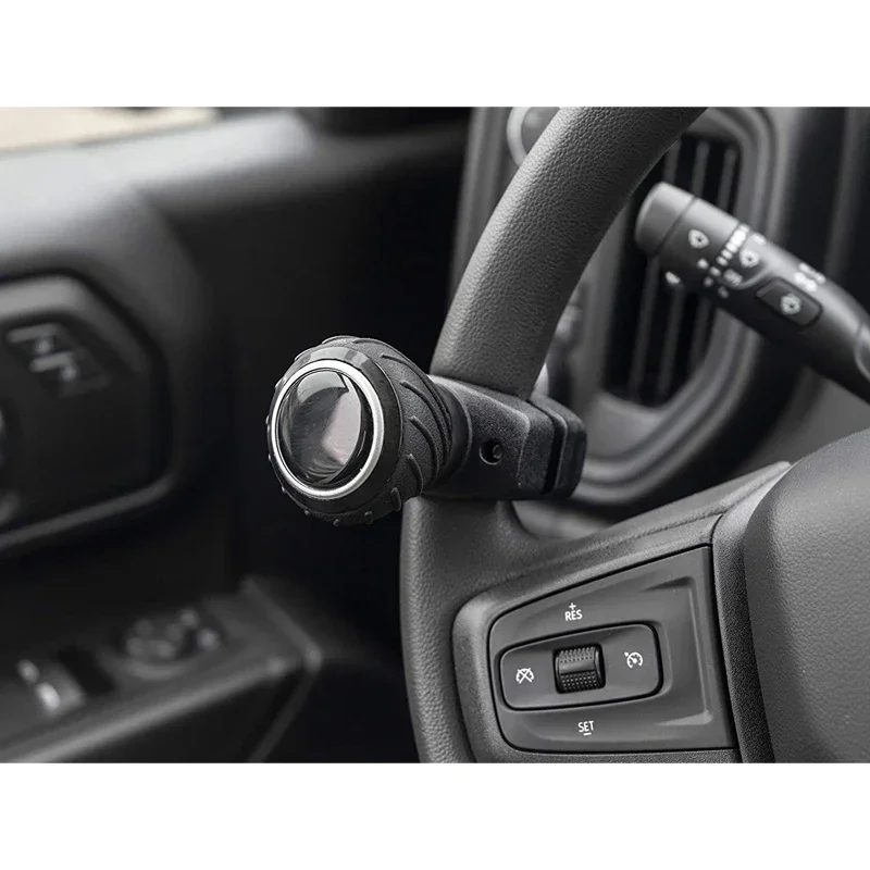 Car Ball Shaped Helper Hand Control Turning Steering Wheel Booster Spinner Knob Degree Rotation Metal Bearing Power Handle