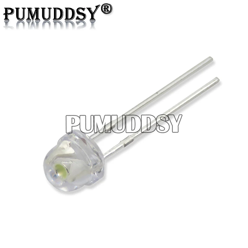 5MM LED Diode Straw Hat White Red Green Blue Yellow Purple Light Transparent Emitting New 100PCS/LOT IGMOPNRQ