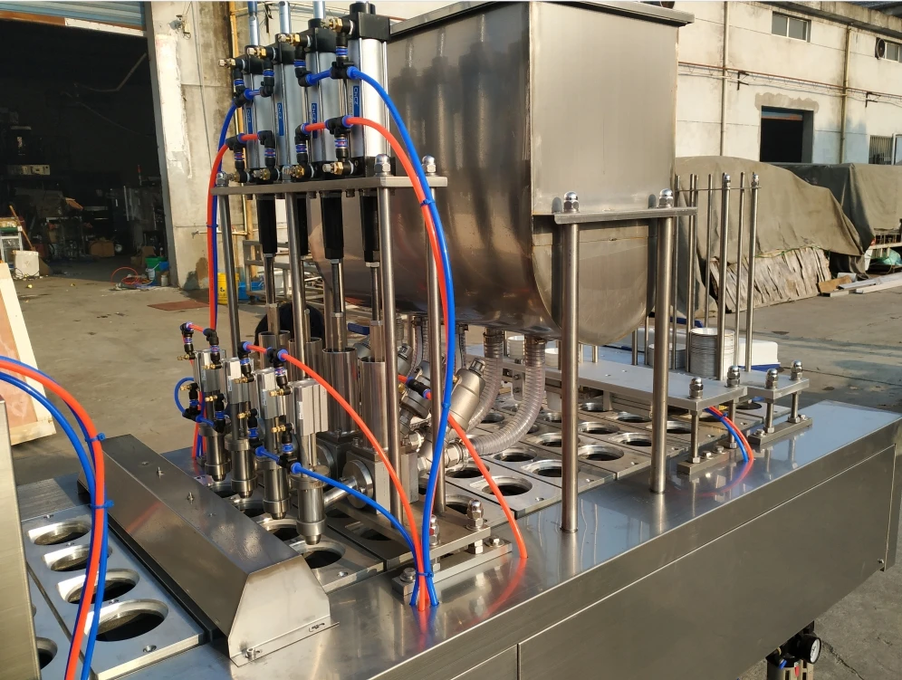 Commercial  jam cup filling and sealing machine small honey cup filling and sealing machine
