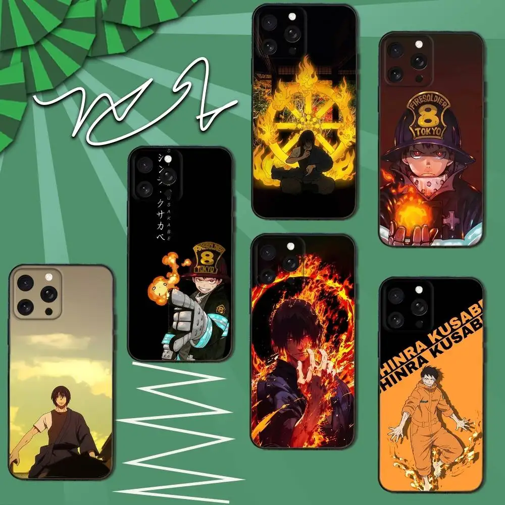 

Benimaru F-Fire F-Force Phone Case For iPhone 16e,16,15,14,13,12,11,Pro,X,XS,Max,XR,Plus,Mini Soft Black Cover