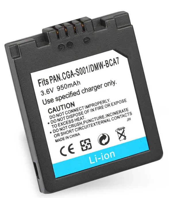 buy more will cheap S001 camera battery is suitable for digital camera CGA-S001/DMW-BCA7 SLR camera lithium battery