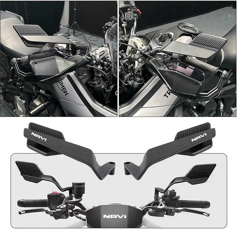 Espejo sigiloso para motocicleta, espejos ajustables de ala de viento para HONDA DREAMWING Navi 110 Navi110 Navi 110, accesorios