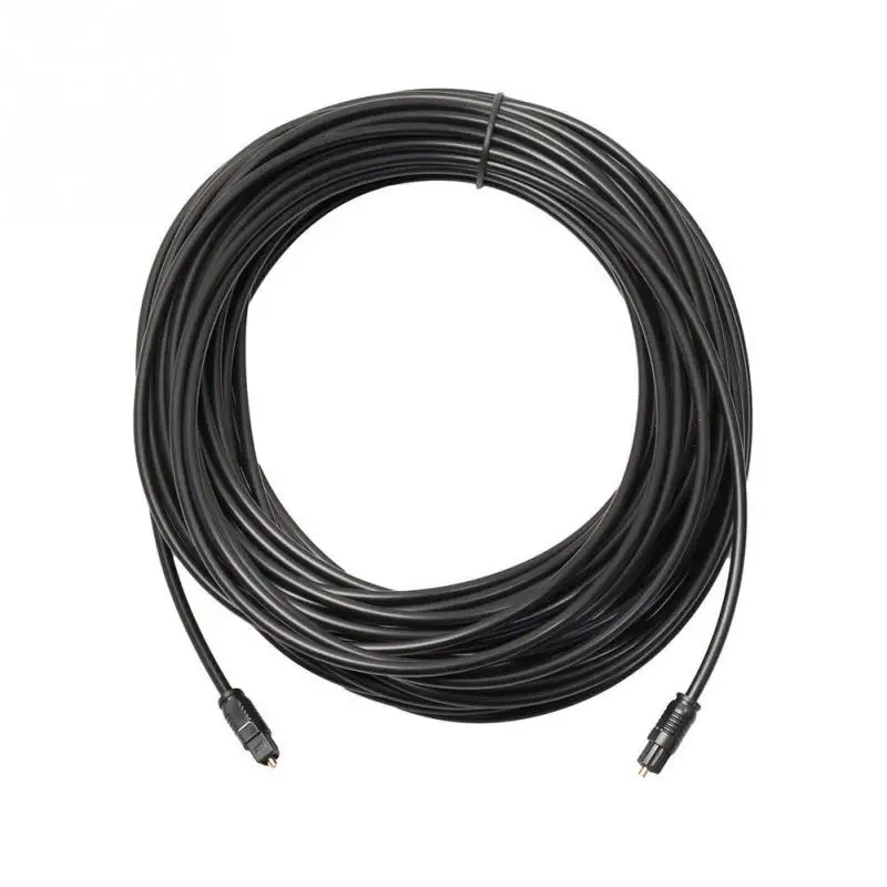 Digital Optical Audio Cable Toslink Gold Plated 1m 1.5m 2m 3/5m 10m 15m 20m SPDIF MD DVD Gold Plated Cable High Quality
