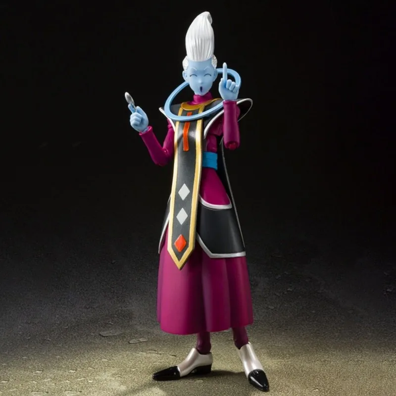 New Original Bandai Dragon Ball Z Shf Angel Whis Figure Master Of Beerus Anime Action Figurines Collection Model Statue Toys