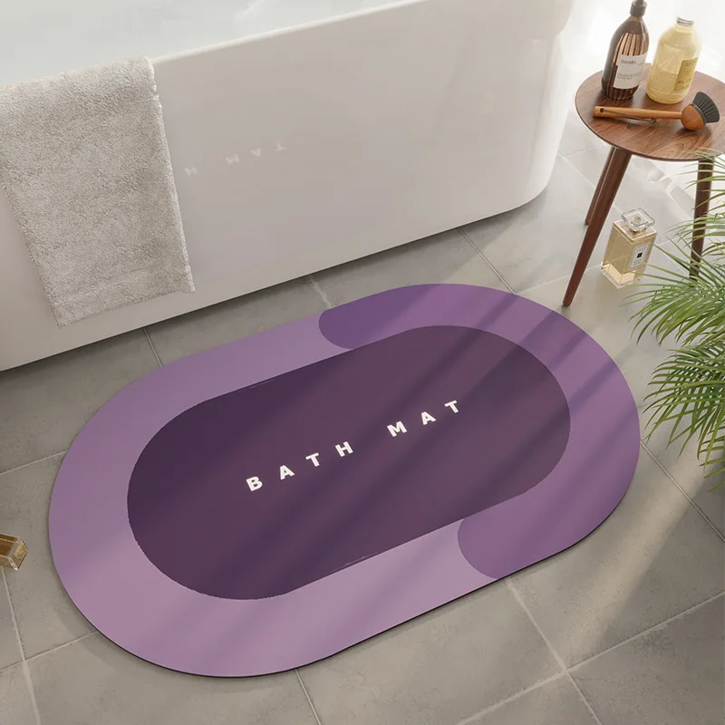 Diatom Mud Soft Cushion Absorbent Pad, Bathroom Door Mat, Anti Slip Bath Mat, Bathroom Quick Drying Pad