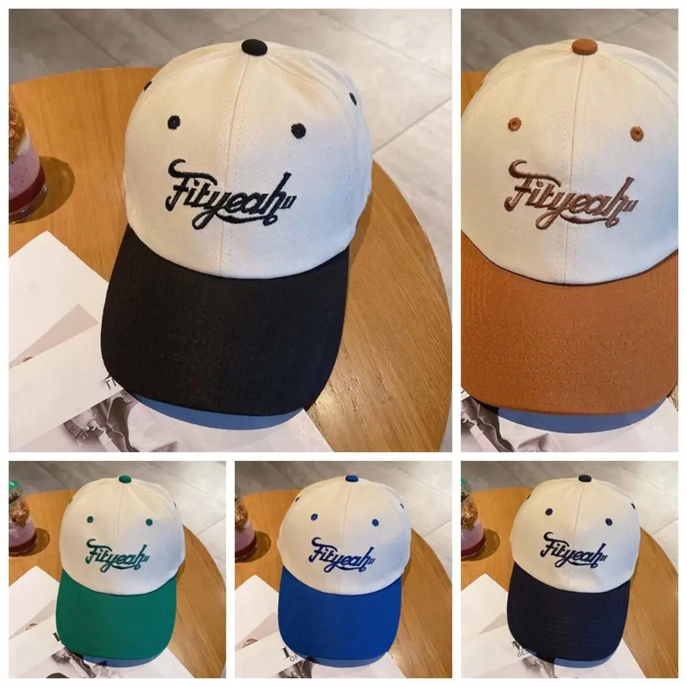Boné de beisebol bordado com letras ajustáveis estilo coreano protetor solar unissex boné de pico hip-hop versátil verão guarda-sol chapéus masculinos