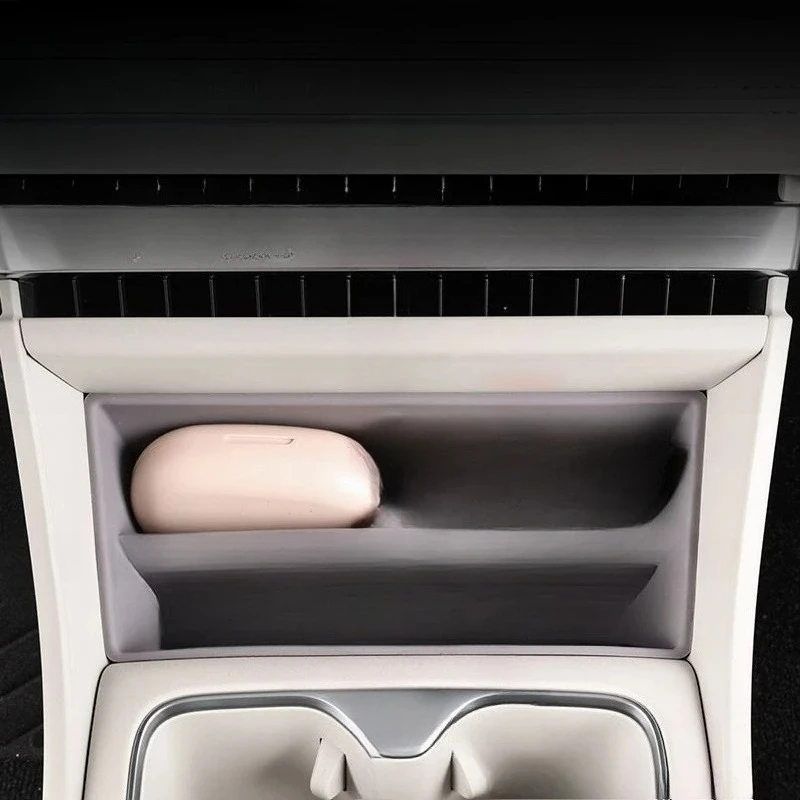 Caixa Organizadora de Console Central Antiderrapante de Silicone para MG4 EV Urban 2026 - Acessórios para Interior de Carro
