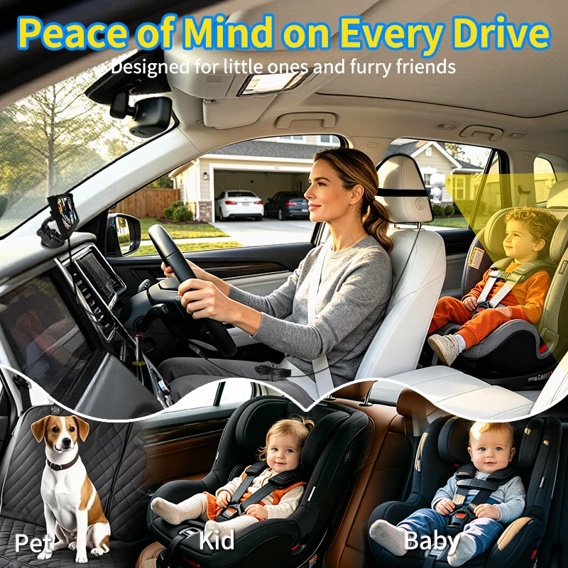 Monitor de Bebé para Auto de 6 - Car Accessories For Baby reseña y precio