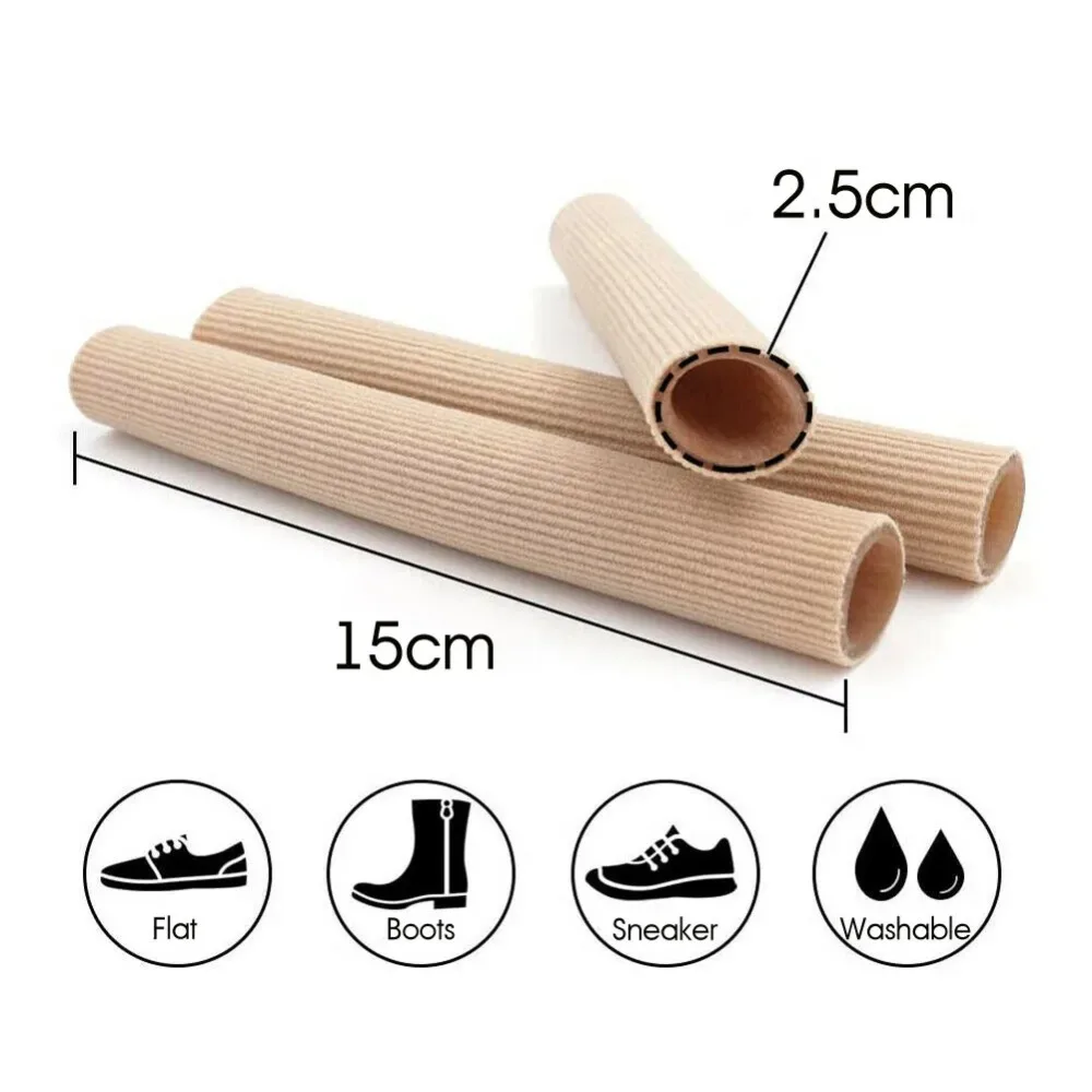1pcs Fabric Finger Toe Protector Separator Tubes Foot Hand Pain Relief Soft Bandage Foot Care Tools Callus Protection Tools