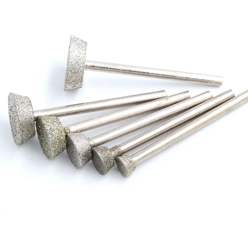 

5 шт. инвертированных трапециевидных шлифовальных инструментов для резьбы, полировки и зачистки нефрита