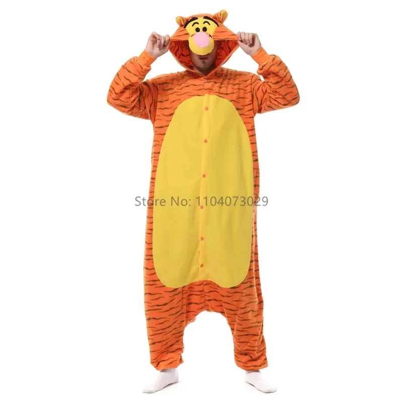 

★Halloween Cosplay Costume Anime Onesieshow Animal Kigurumi Pyjamas Onesie Adult Cartoon Tiger Kangaroo P 2026 New ♥Look Me ←_←