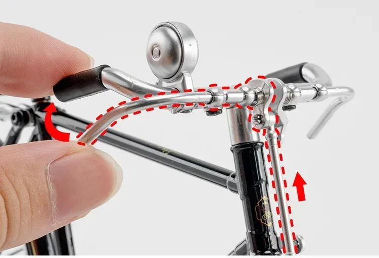 1:6 البسيطة الرجعية الإصبع دراجة جبلية الحنين لعبة مجسمة دراجة صغيرة الكبار محاكاة جمع الهدايا لعب للأطفال #4