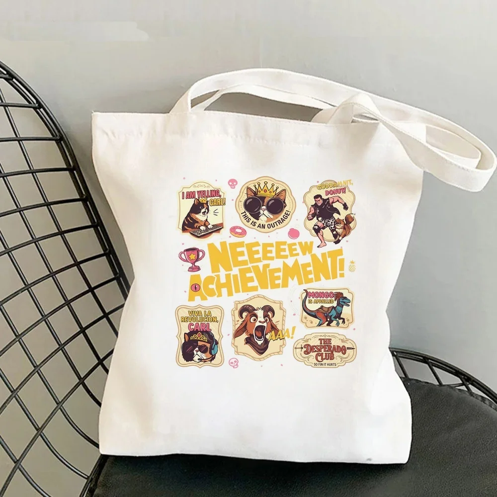 Dungeon Crawler Carl tote bag bolsas de tela canvas  personnalisable y2k sac cabas woman