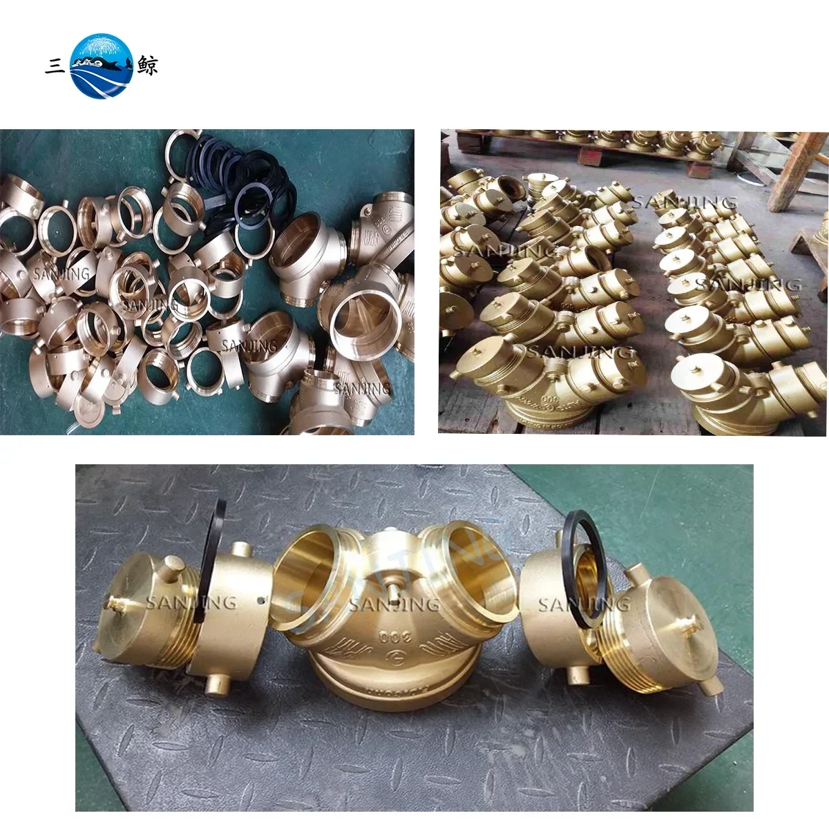 鍛造真鍮製消防ポンプ接続金具