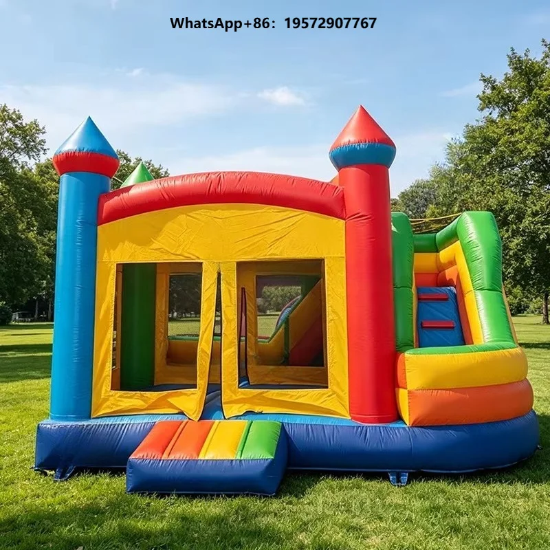 Outdoor Bouncing Houses Inflatable Jumping Bouncy Castle for Kids Inflatable Bounce House Slide