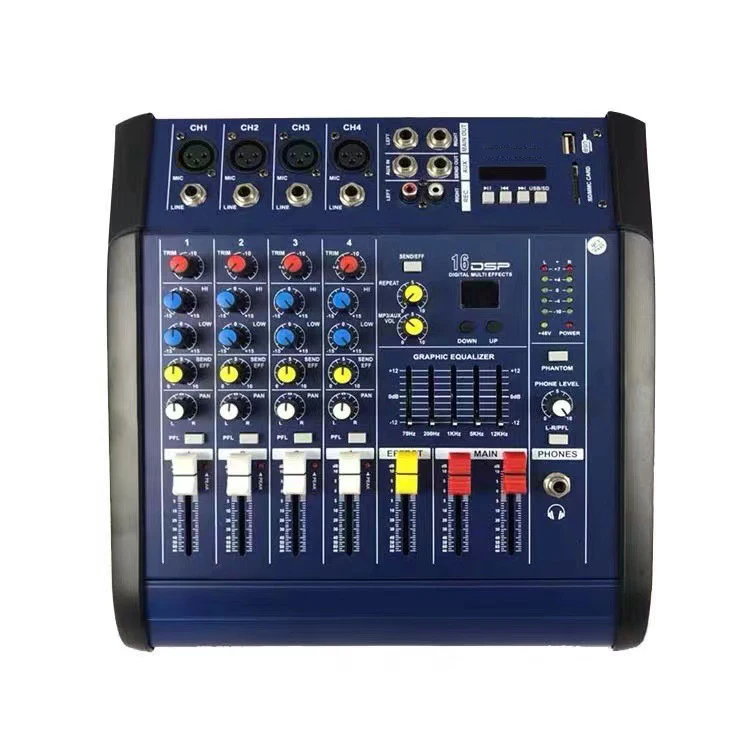 Xtuga PMX Serie 4 6 8 Amplificador mezclador profesional de 12 canales del sistema de sonido