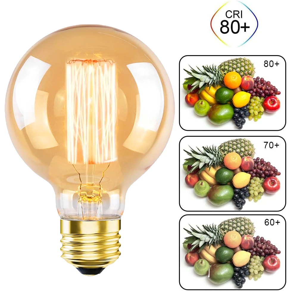 Edison Bulb E27 Warm light 40W 220V Home For Decor Lighting ,Retro Light Bulb Tungsten Silk Light Bar Window Decoration