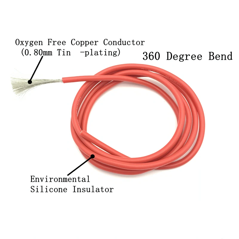 5/10M high quality cable wire Soft silicone wire 12AWG 14AWG 16AWG 18AWG 20AWG 22AWG 24AWG 26AWG 28AWG 30AWG Tinned  copper wire