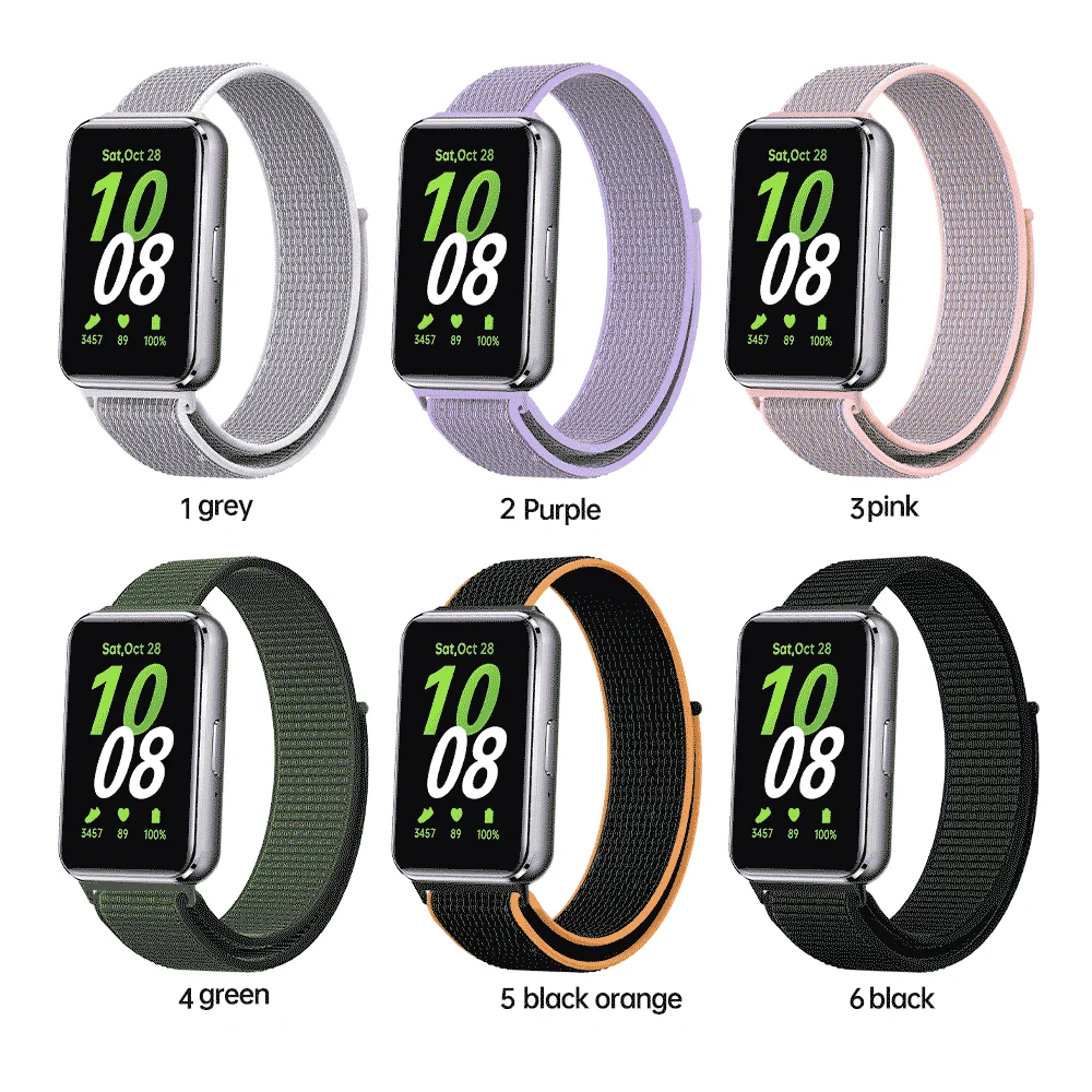 Ремешок нейлоновый для Samsung Galaxy Fit 3, сменный Браслет для смарт-часов Samsung Galaxy Fit 3