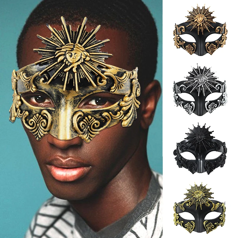 Romeinse Zonnegod Steampunk Phantom Maskerade Cosplay Masker Plastic Half Gezicht Mannen Vrouwen Punk Carnaval Halloween Rekwisieten Dansmasker