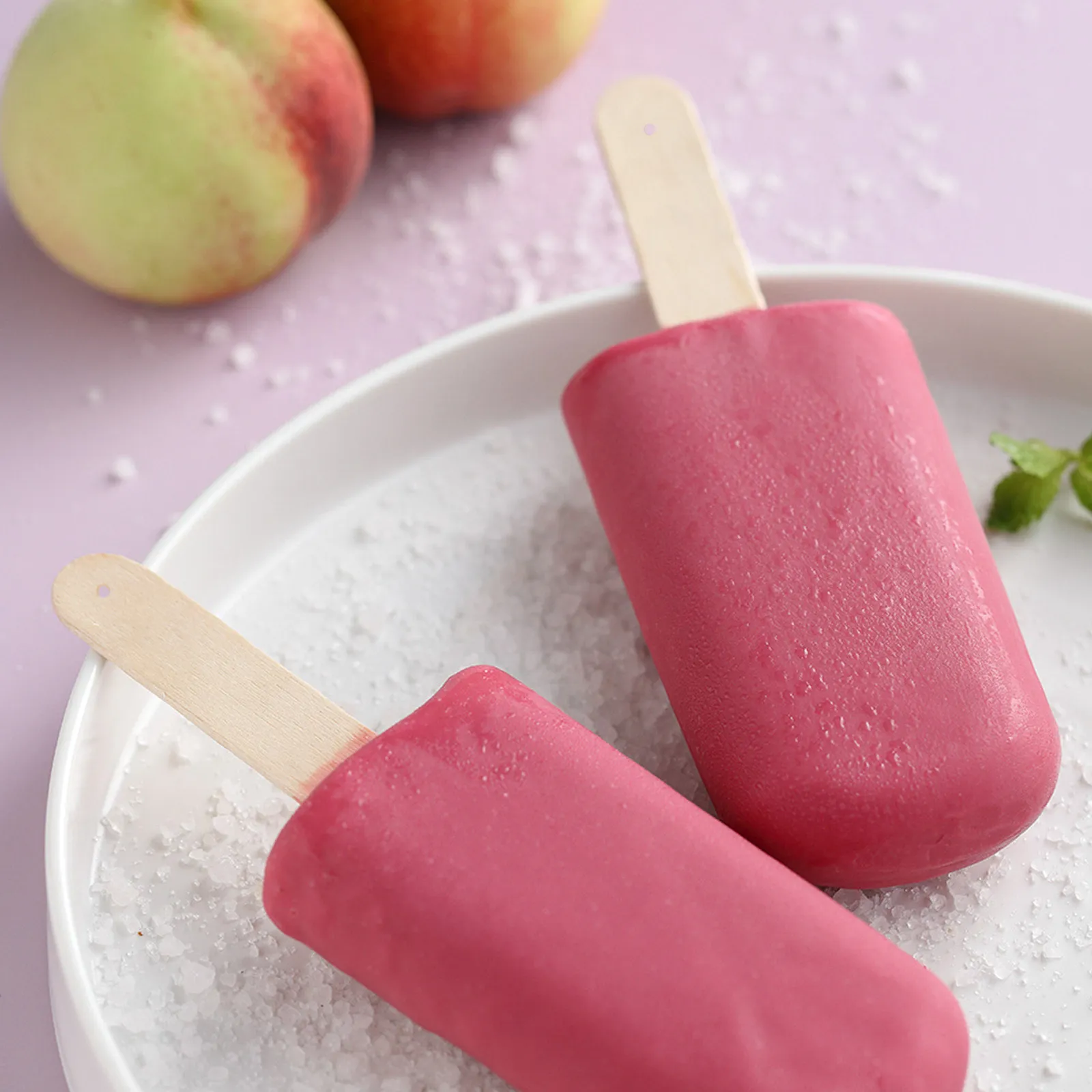 100Pcs Eco Friendly Beekeeping Wood Sticks for Ice Pop Making Ice Cream Crafts DIY Tongue Depressors Bulk Craft Sticks