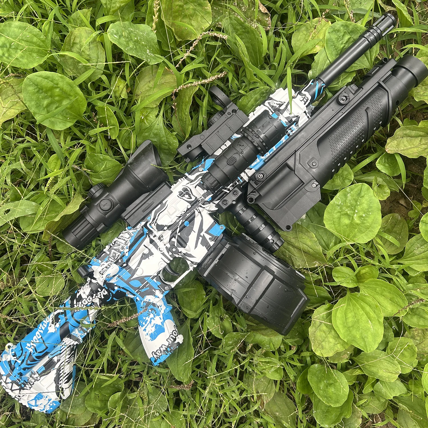 Pistolet jouet M416 entièrement équipé, électrique et manuel, Interchangeable avec lampe de poche et infrarouge, modèle de jeu jouet pour garçons, même modèle
