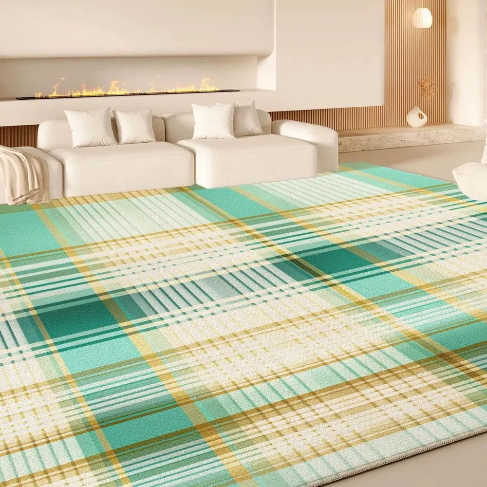 

VIKAMA Loop - Pile Material Mat Suitable for Living Room and Bedside, Thick and Warm - keeping, Anti - slip and Quiet, Accompany