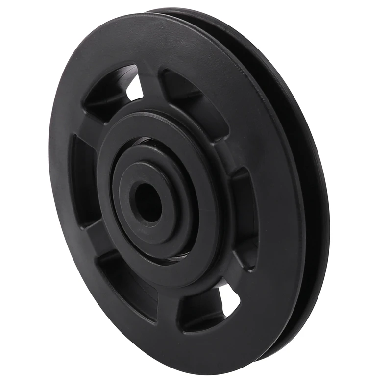 

8Pcs 95Mm Black Bearing Pulley Wheel Cable Gym Equipment Part Wearproof