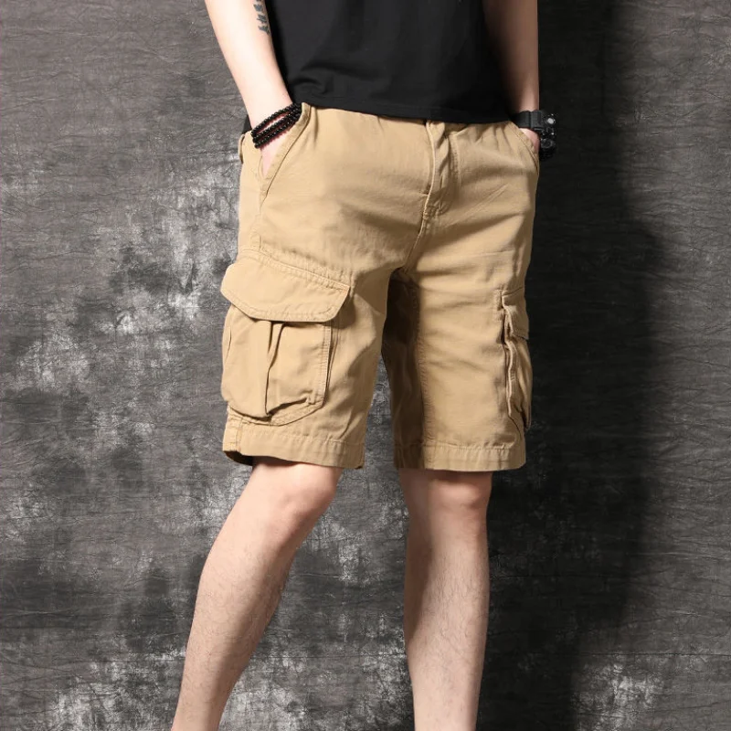 Mens Cargo Shorts Big And Tall Elastic Waist Bermuda Short Pants For Men Nylon Luxury Jorts Jogger Comfortable Vintage Y2k