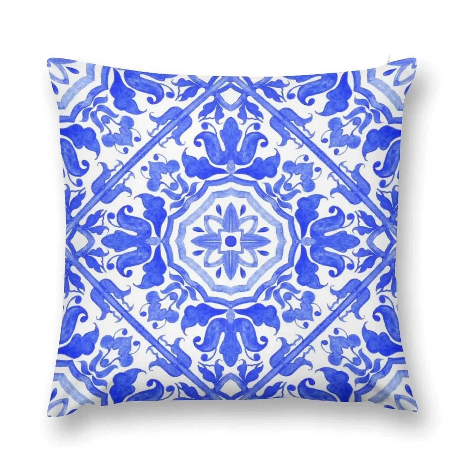 Portuguese azulejo tiles. Throw Pillow luxury sofa pillows Cushion Cover Luxury Sofa Covers pillow