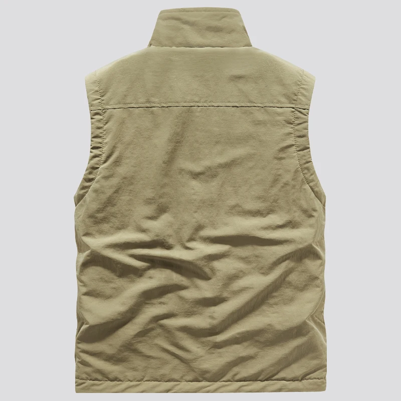 Wendbare Ärmellose Jacke Herrenweste Wintermantel Dicke Warme Fleece-Arbeitskleidung Oberteil Cargo-Weste Windbreaker Neue Mode – Detail 10