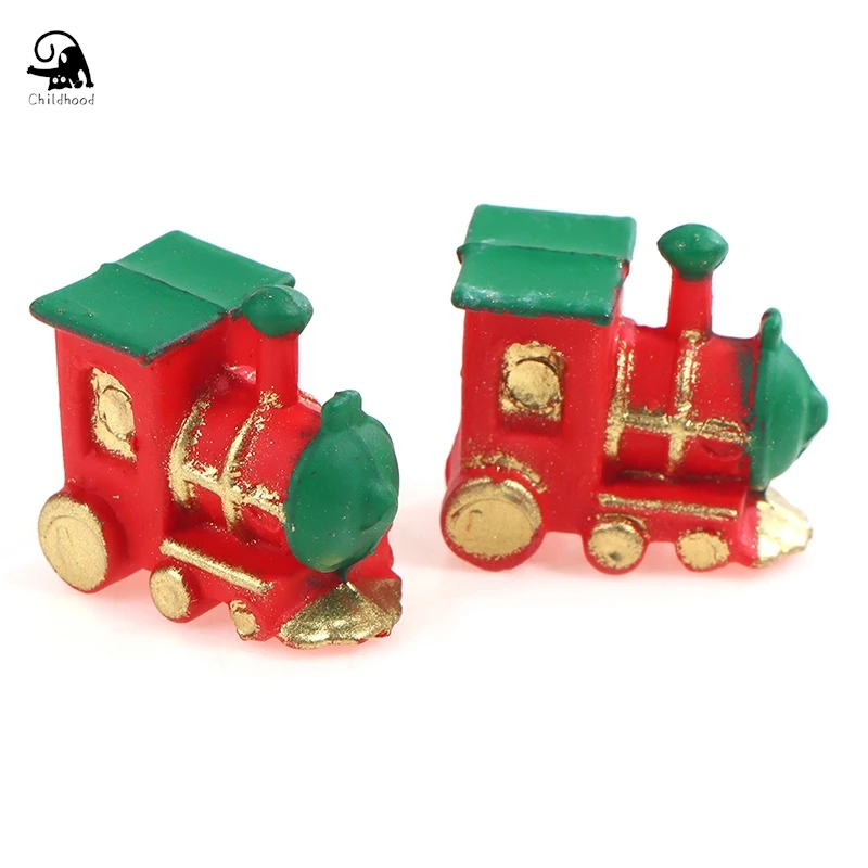 1/12 Dollhouse Miniature Accessories Mini Train Classic Simulation Train Model Toys Pretend Play For Doll House Home Decoration