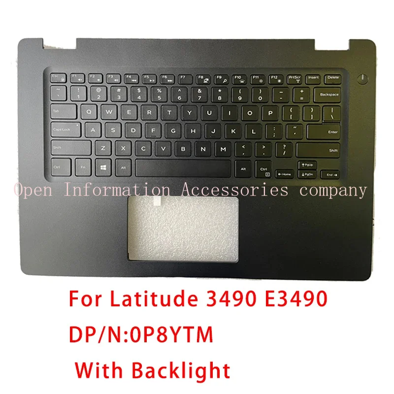 

Новинка для Dell Latitude 3490 E3490 E3590, запасные аксессуары для ноутбуков, США, клавиатура OK с/без подсветки, черная