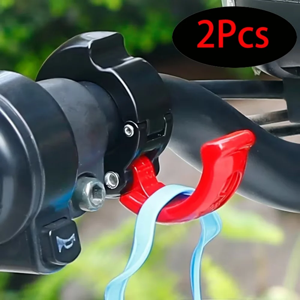 2Pcs Universal Motorcycle Cargo Accessory, Helmet Shopping Bag Convenient Hook, No-Drill Bicycle Handlebar Hook