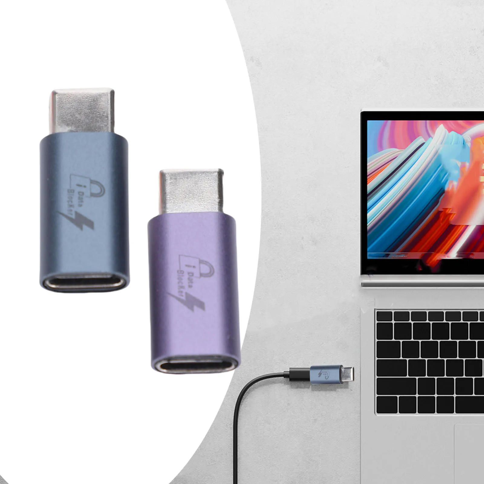 USB C to C Data Blocker Anti Juice Jacking Refuse Hacking USB Data Blocker Only for Safe Charging Mobile Phone Data Blocker view 4