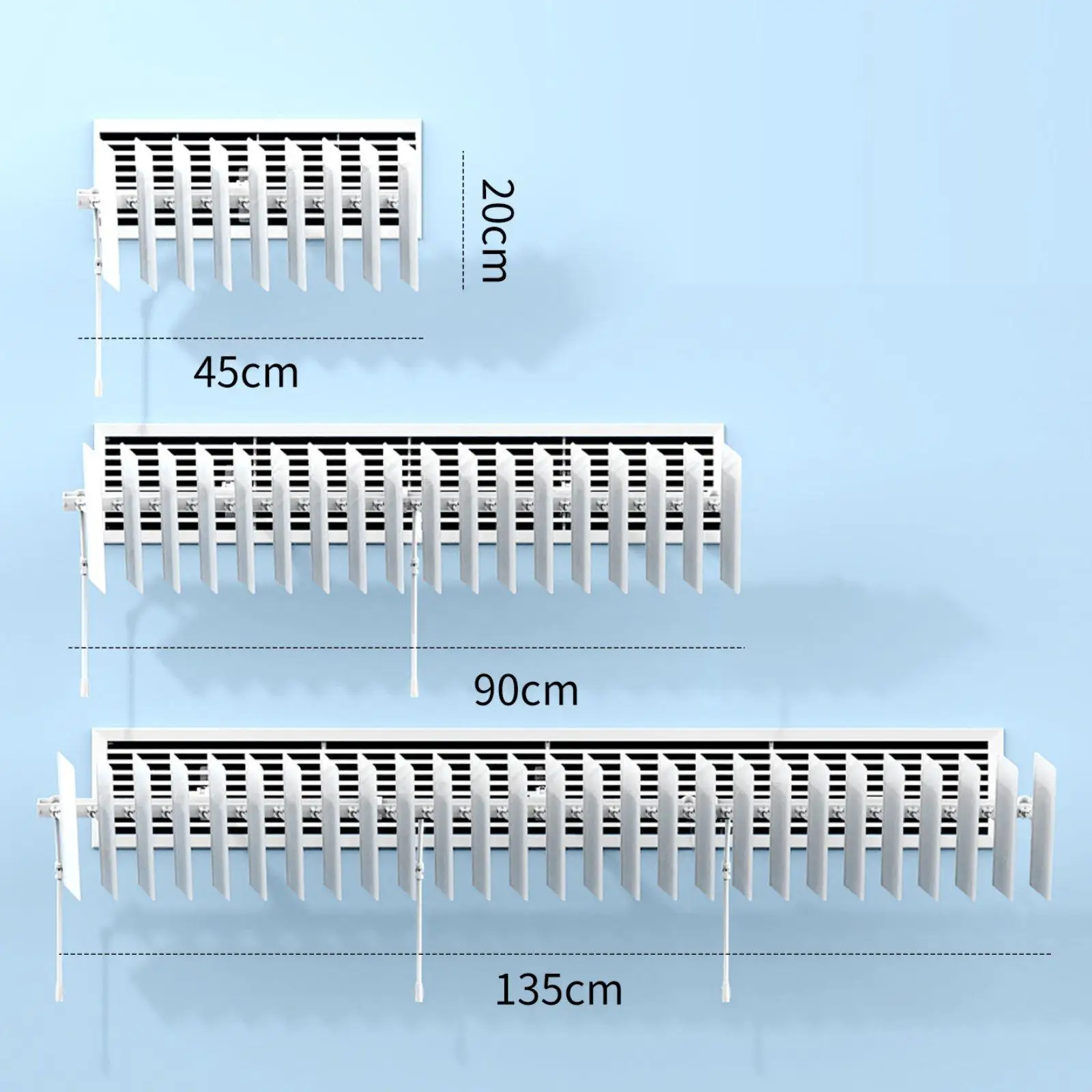 Air Deflector Air Conditioner Universal PP Material Windshield for Home Wall Air Conditioning Units