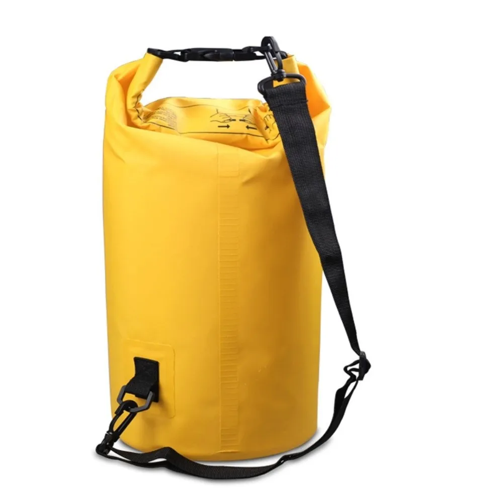 10L Waterproof Dry Bag Waterproof with Shoulder Straps Swimming Bucket Bag Large-Capacity Foldable Beach Backpack Diving