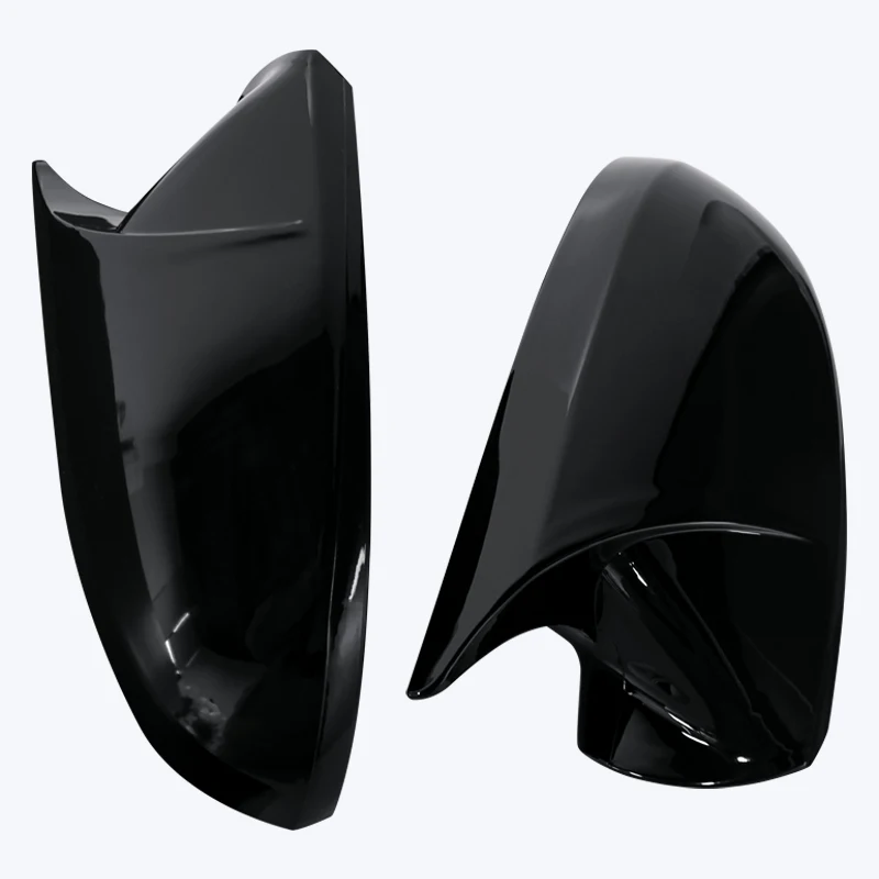 BLACK Side Mirror Cap Covers For Audi A6 C7 C7.5 S6 4G RS6 2012 2013 2014 2015 2016 2017 2018 rear view wing case pair view 6