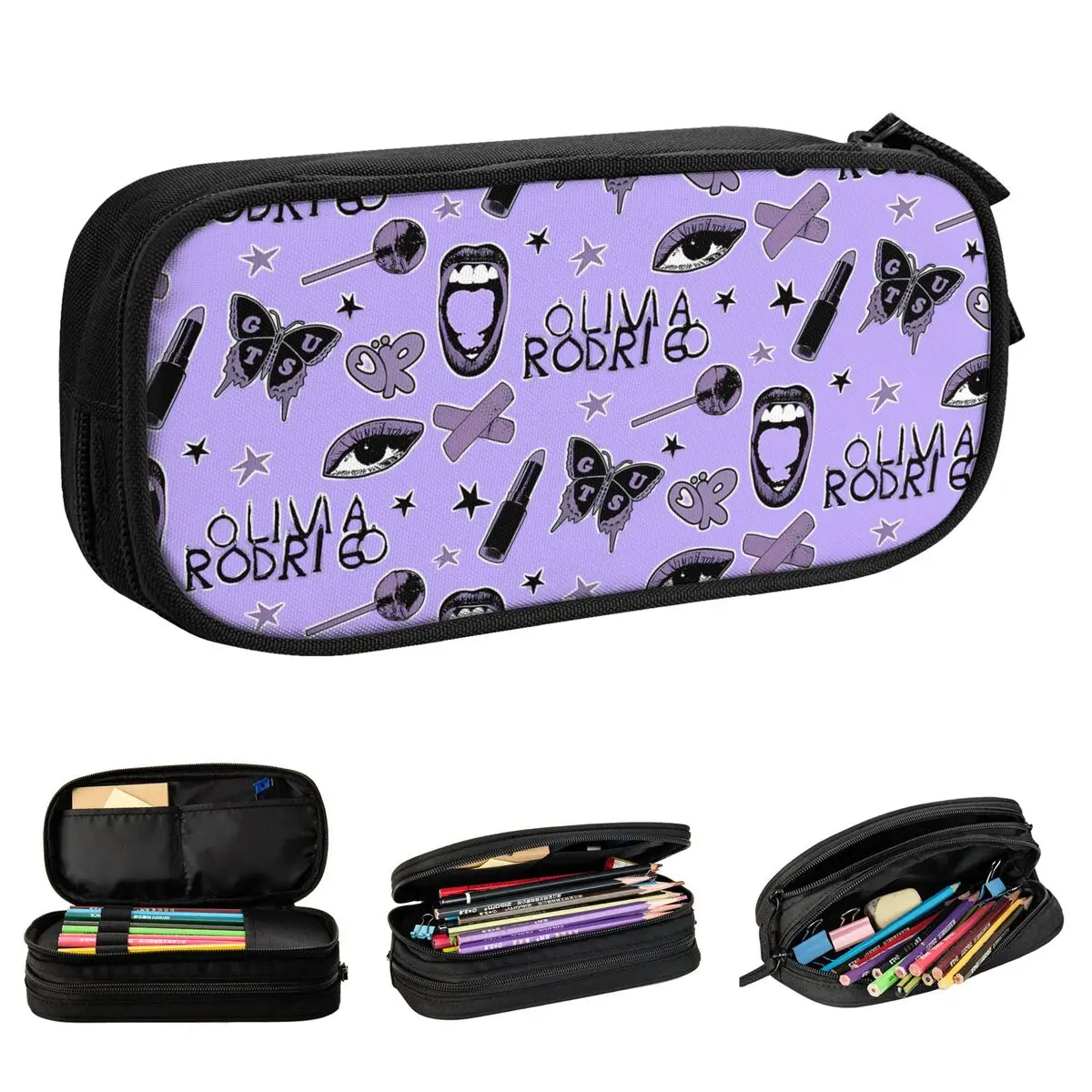 spill ur vampire sour olivias lapis cases grande bolsa de armazenamento material escolar papelaria zipper para meninas e meninos 01