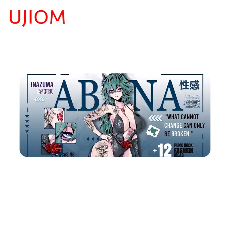 UJIOM Seductive Cartoon Waifus Fanart Wall Sticker Attractive Huge Boobs Occlusion Scratch Decal Suitable For Refrigerator Decor