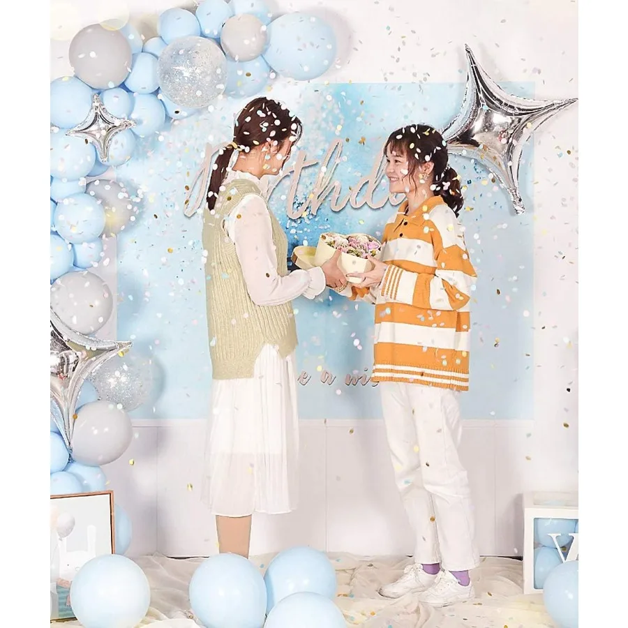 กระดาษคอนเฟตติสีขาว 15 มม. กระดาษคอนเฟตติวงกลมย่อยสลายได้สำหรับตกแต่งโต๊ะงานแต่งงานงานวันเกิด 5000 ชิ้น