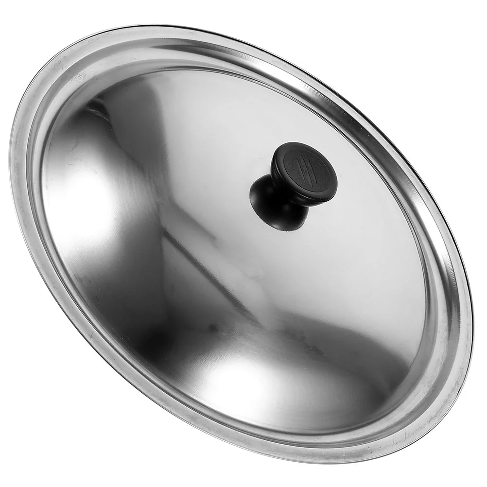 Frying Pan Pot Cover Covers for Cooking Kitchen Lids Silver Stainless Steel Only Pots