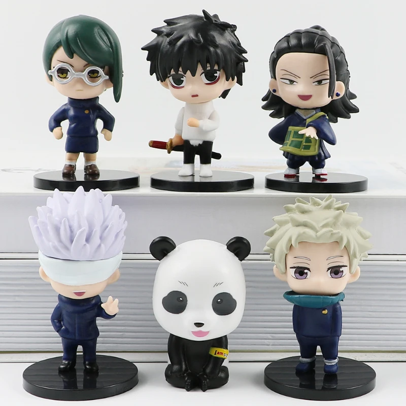 5Pcs/set Jujutsu Kaisen Figure Toys Itadori Yuji Gojo Satori Fushiguro Megumi Kugisaki PVC Model Ornaments Kids Christmas Gifts