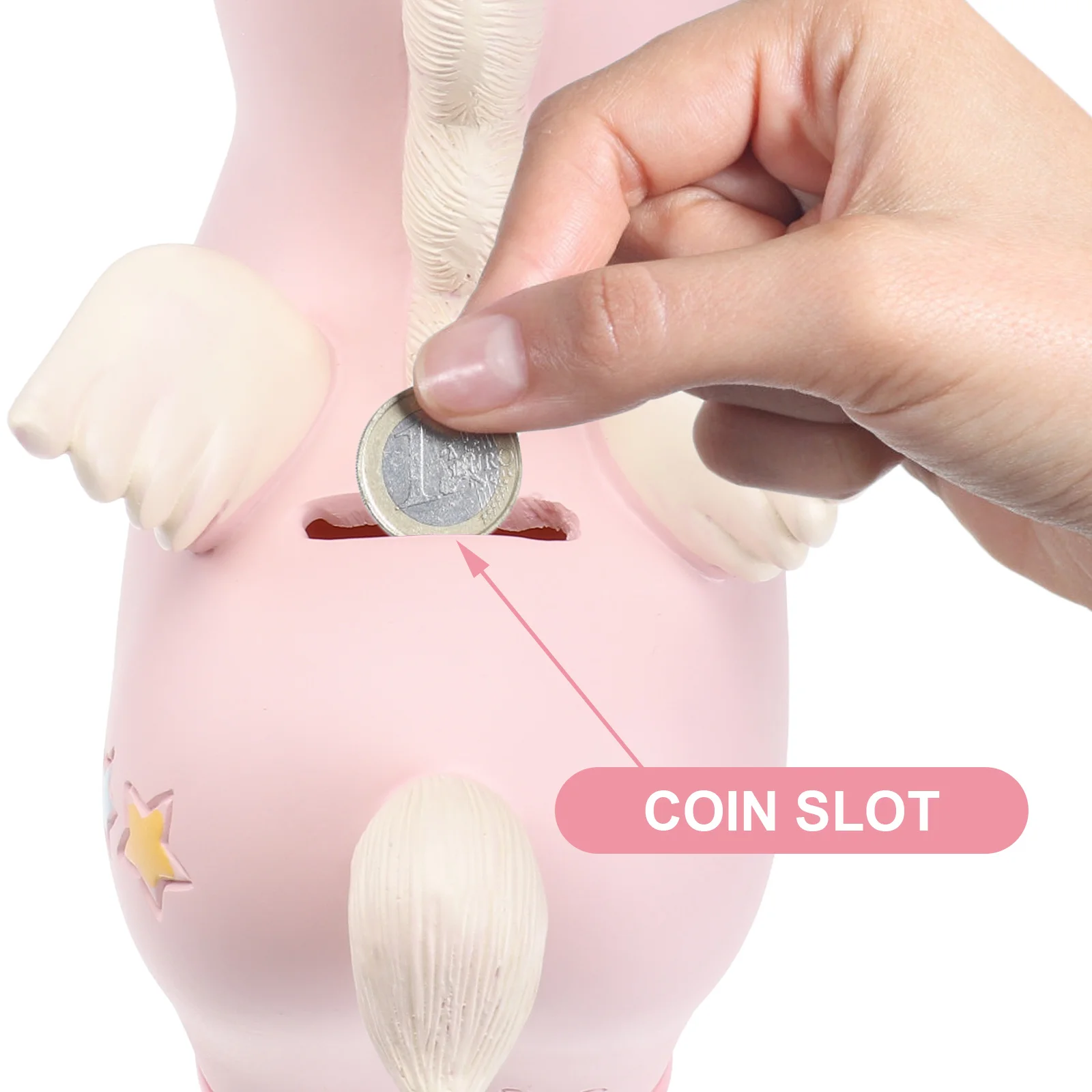 

Unicorn Piggy Bank Resin Money Bank Birthday Gift Compact Size Saving Pot Cartoon Money Box for Kids Unicorn Tabletop Decoration