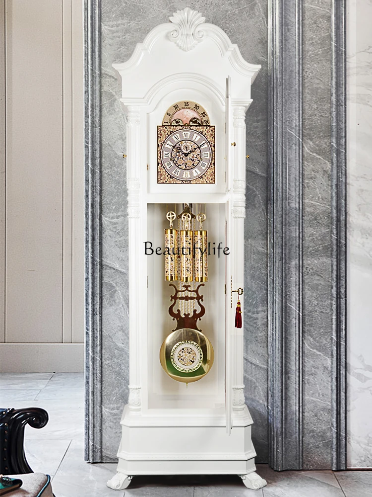 Simple Vertical Floor Clock Machinery Light Luxury Modern the Grandfather Clock