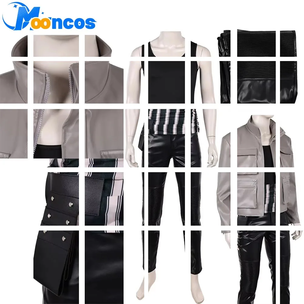

Disguise Roronoa Cosplay Men Fantasy Zoro Costume Coat Vest Pants Belt Movie Navigation Clothing Adult Halloween Carnival Suit