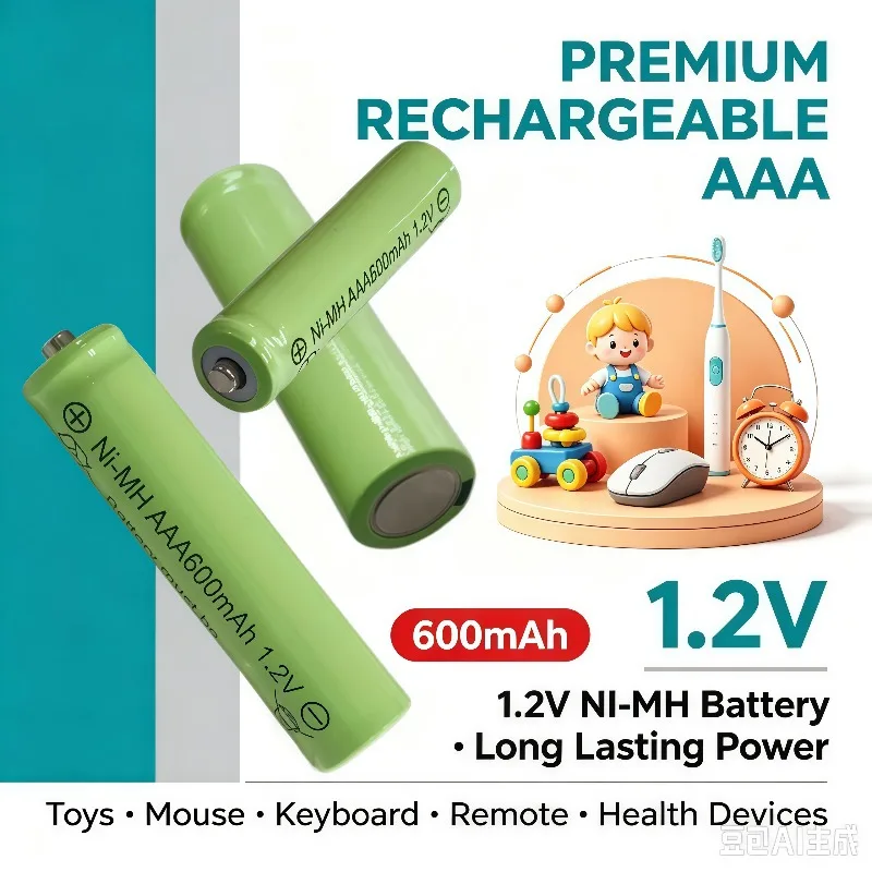 1.2V AAA High Grade NI-MH Pack lpega Recharge Unit For Toys Wireless Mice Wall Clocks