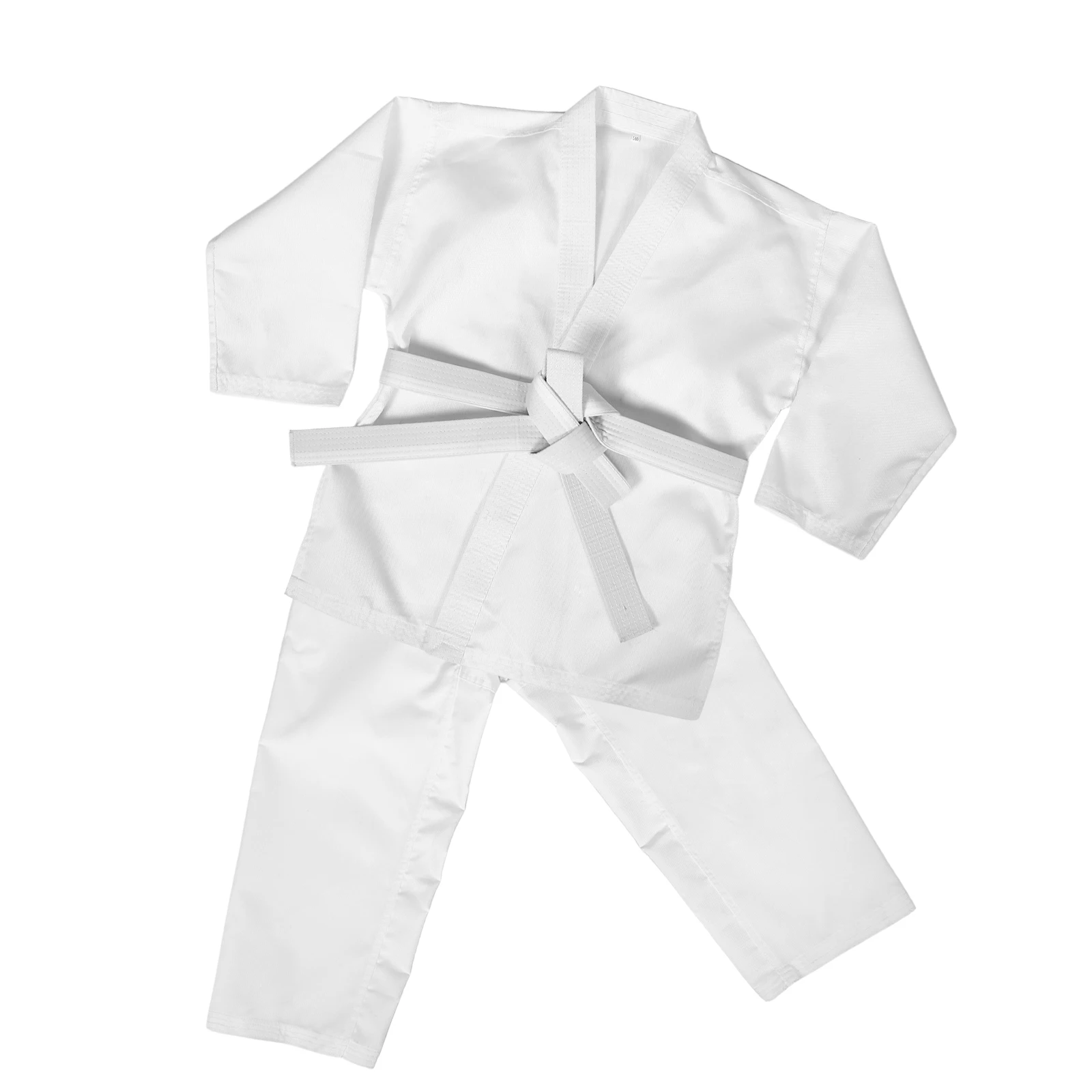 

1Set Professional Karate Uniform Thickened Fabric Durable Training Suit Karate Taekwondo Practice Adults White